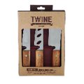 Twine Country Home 8.25 in. L Acacia Wood Rustic Cheese Cutting Set 3411